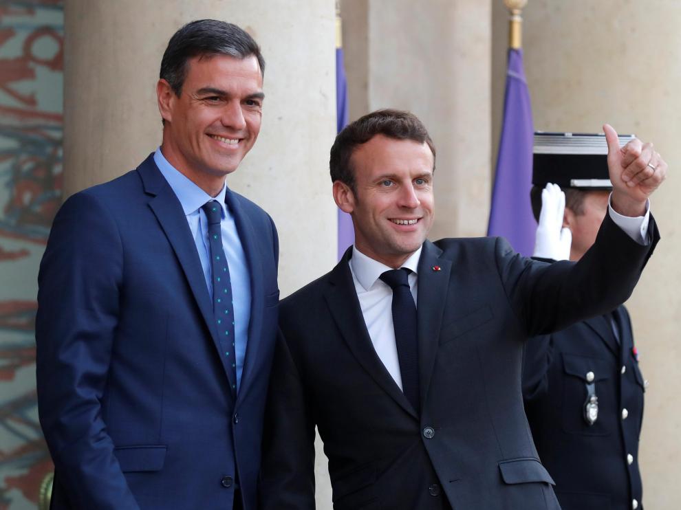 Pedro Sánchez se reúne con el mandatario francés, Emmanuel Macron, en París.