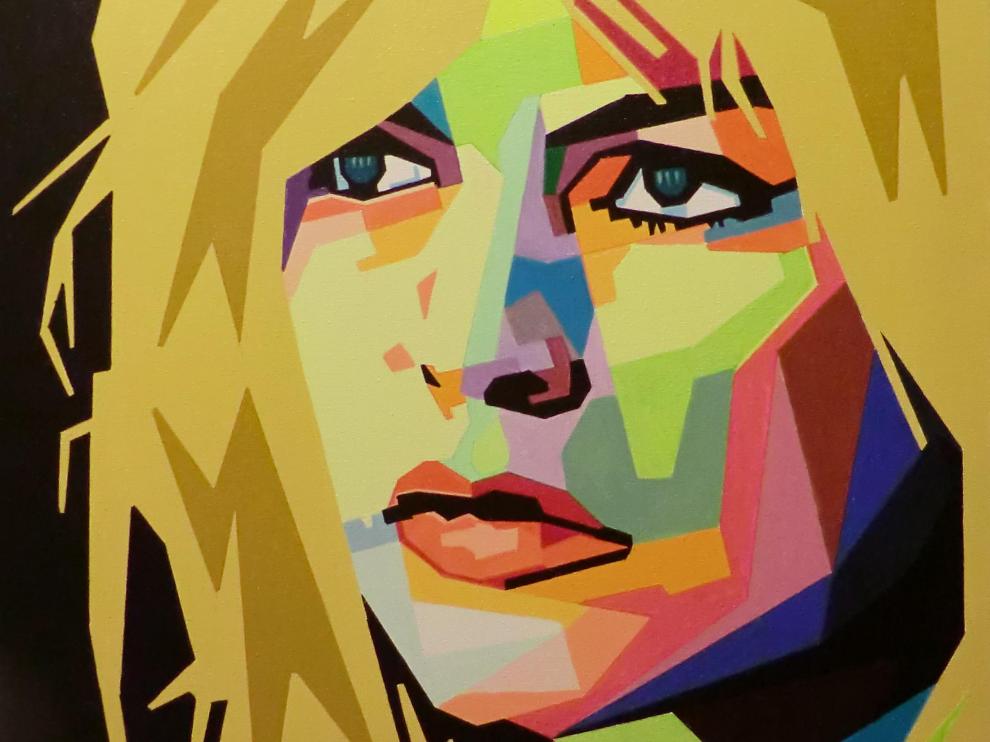 Brigitte Bardot, según la visión del pintor zaragozano-tinerfeño José Emilio López
