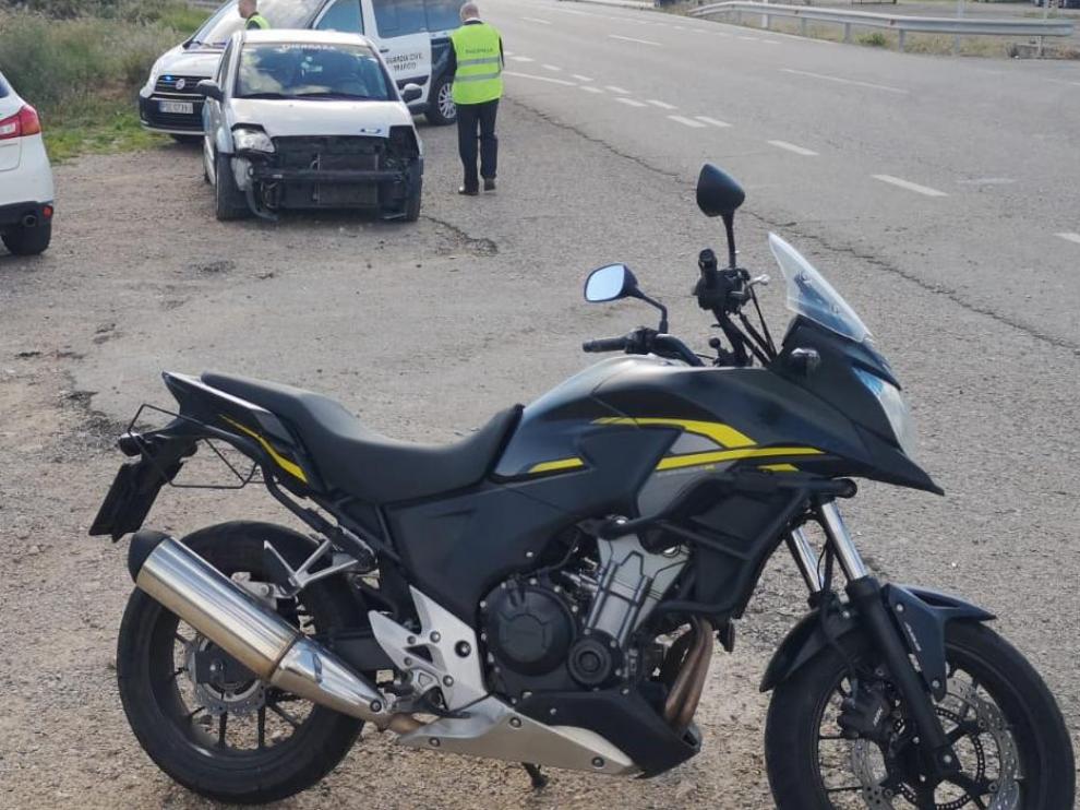 Los vehículos accidentados en la N125