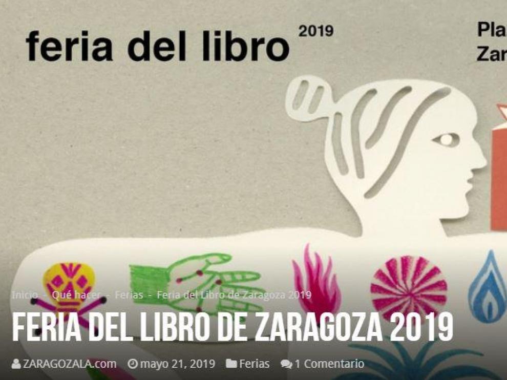 Cartel de la Feria del Libro de Zaragoza