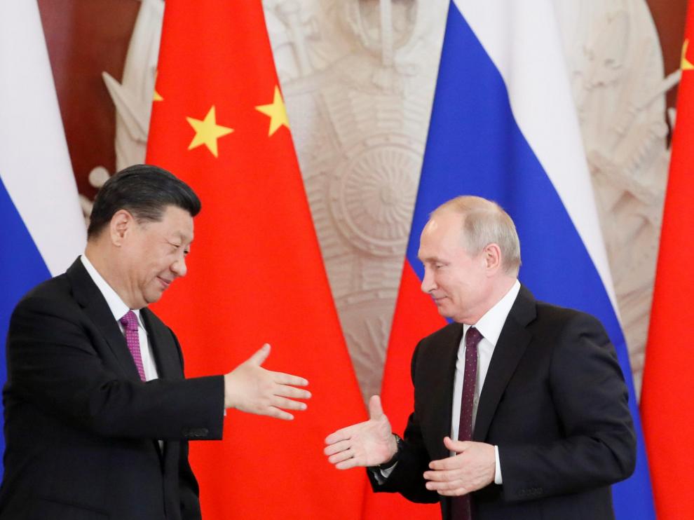 Los presidentes de Rusia, Vladímir Putin, y China, Xi Jinping.