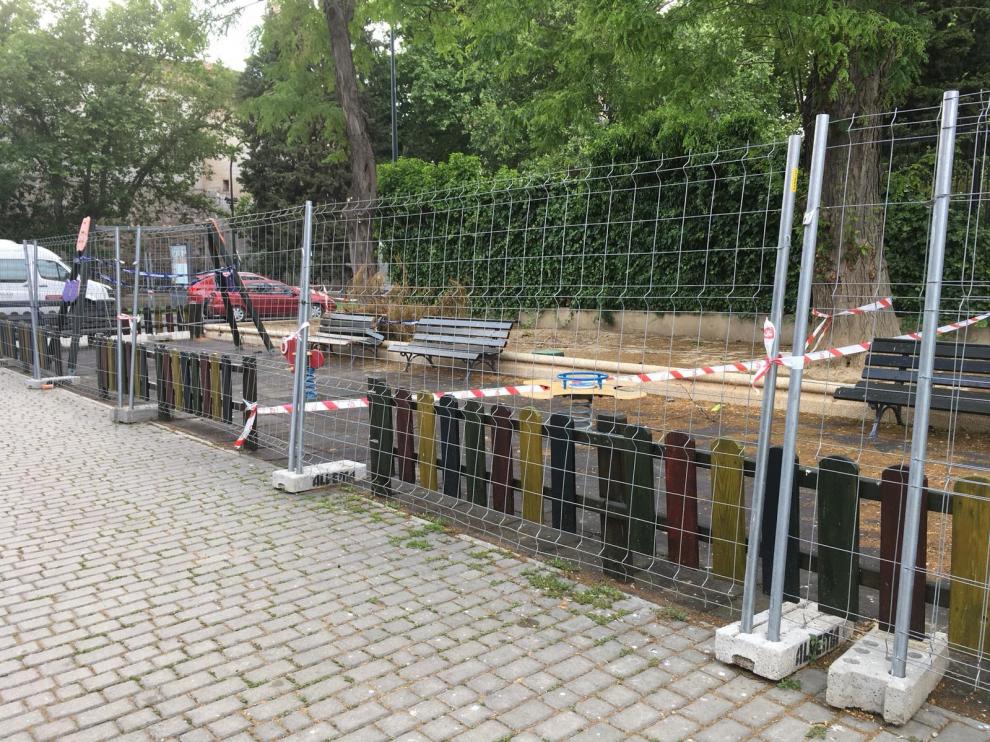 Aspecto del parque infantil de Tenerías