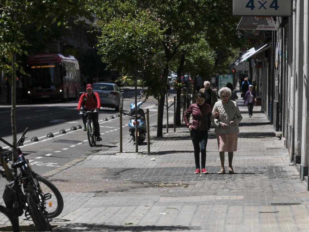Estado de las aceras de la avenida de Valencia