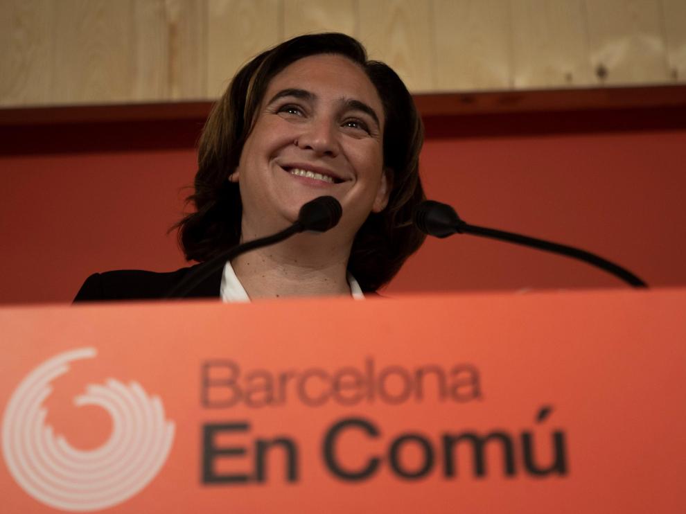 Ada Colau este viernes por la tarde