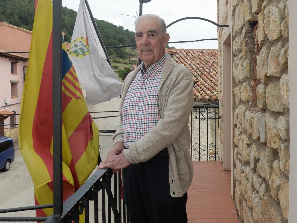 Manuel Murciano, en el balcón del Ayuntamiento.