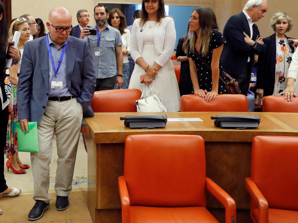 El abogado de Puigdemont, Gonzalo Boye, en la Junta Electoral Central.