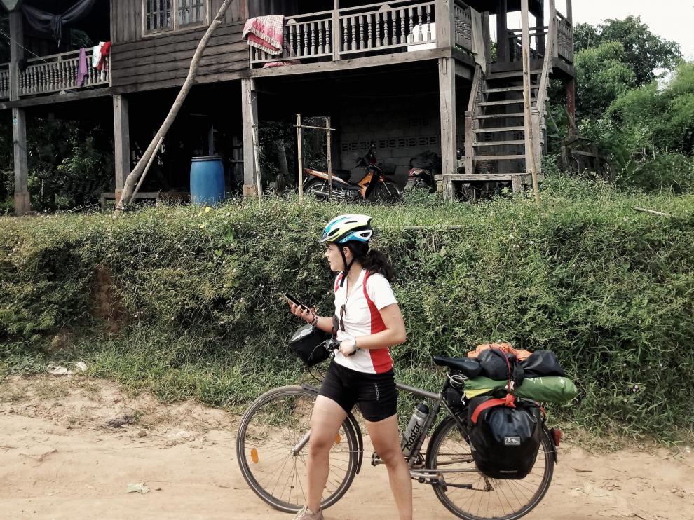 Laura Rincón en un instante de su recorrido por Tailandia