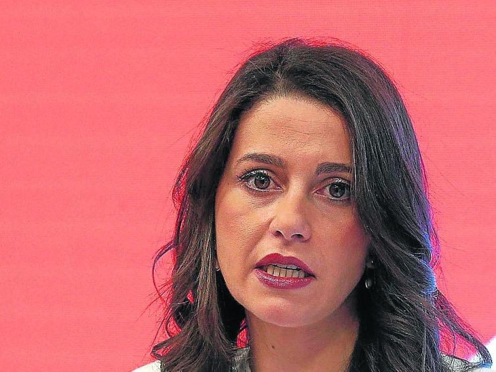 Inés Arrimadas, portavoz de Cs en el Congreso, este lunes.