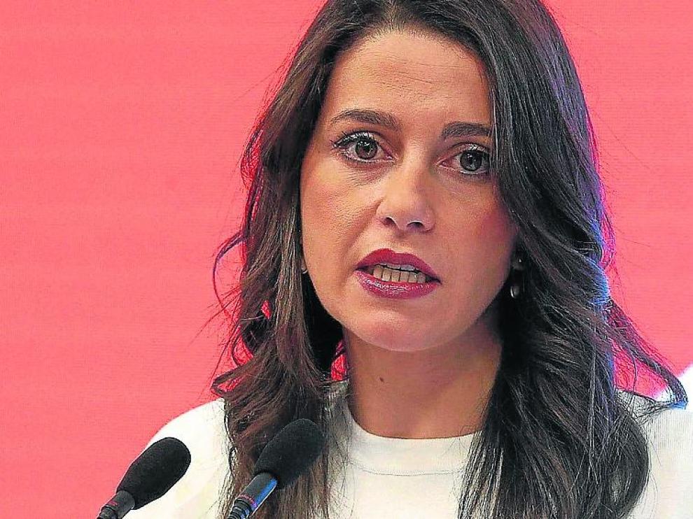 Inés Arrimadas, portavoz de Cs en el Congreso, este lunes.