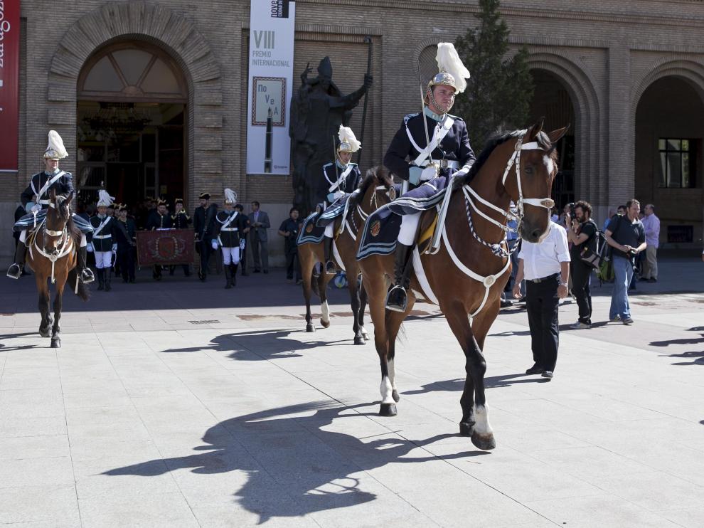 La Unidad de Caballería de la Policía Local, en la procesión del Corpus de 2012