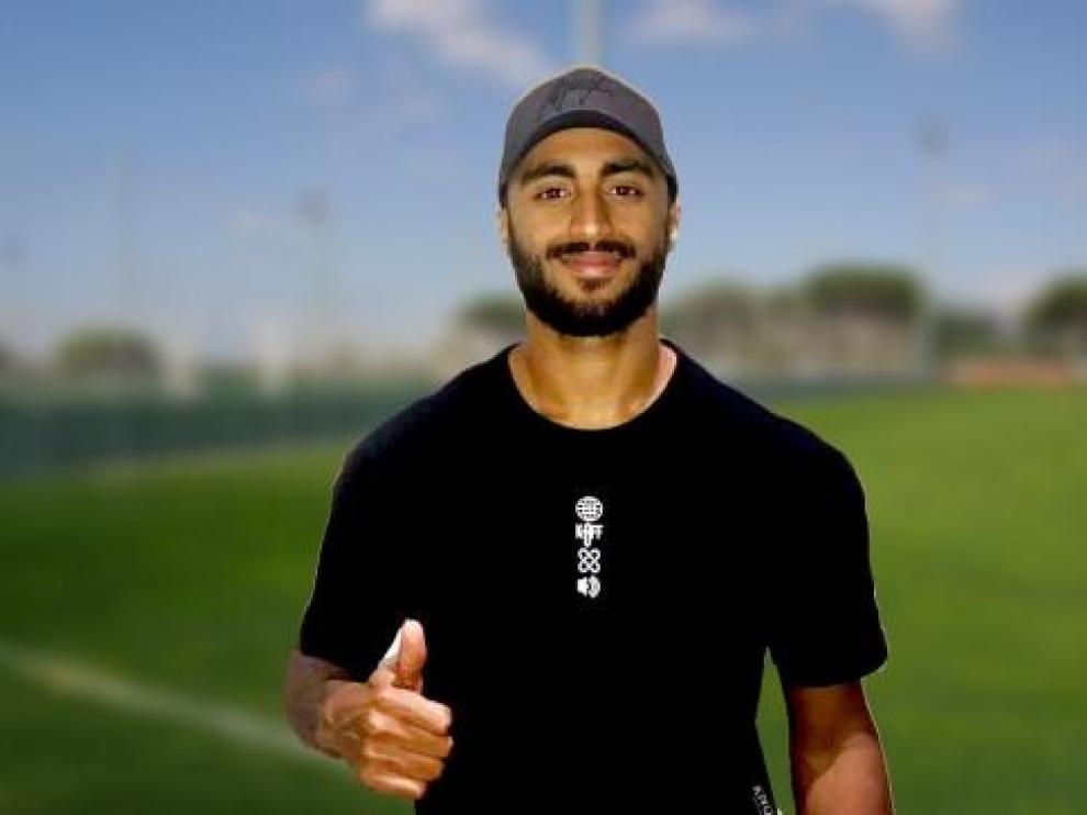 Carlos Akapo, ya como jugador del Cádiz.