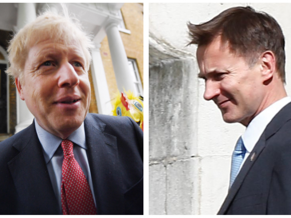 El exalcalde de Londres Boris Johnson y el ministro británico de Exteriores, Jeremy Hunt, se disputarán el liderazgo del Partido Conservador y la jefatura del Gobierno del Reino Unido