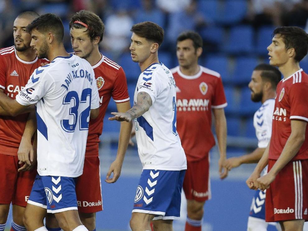 Verdasca, Gual, Dorado, Soro... en el último partido de la temporada recién concluida, la 2018-19, en Tenerife (derrota por 1-0). Es posible que en unas semanas ninguno de los cuatro sea propiedad del Real Zaragoza.