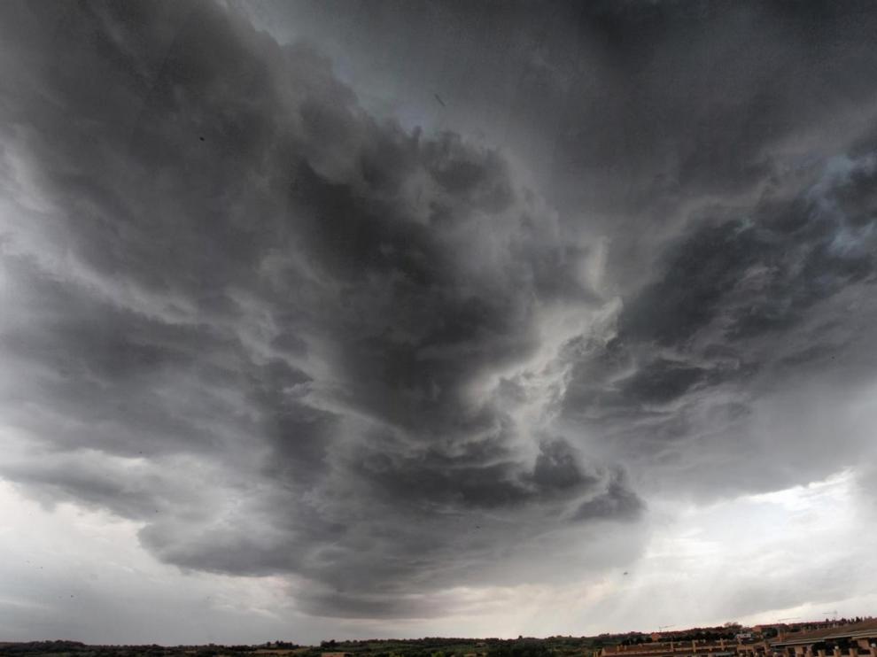 La tormenta dejó imágenes tan impresionantes como esta.