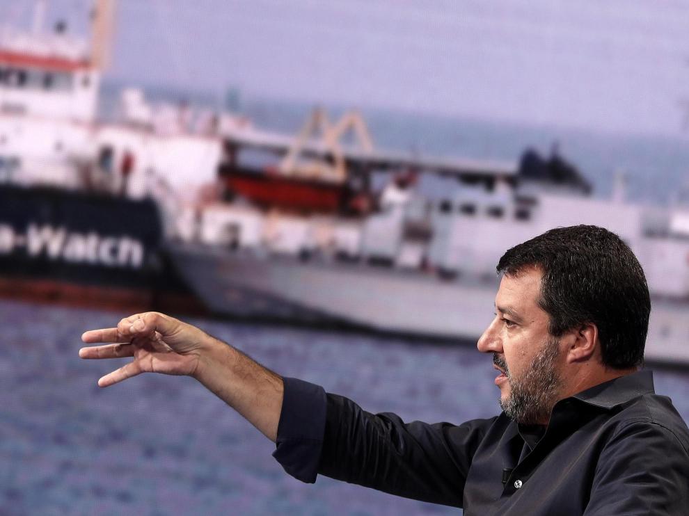 El ministro del Interior italiano, Matteo Salvini
