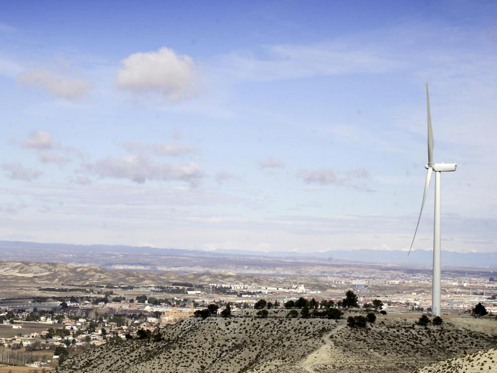Energía eólica en Cadrete.