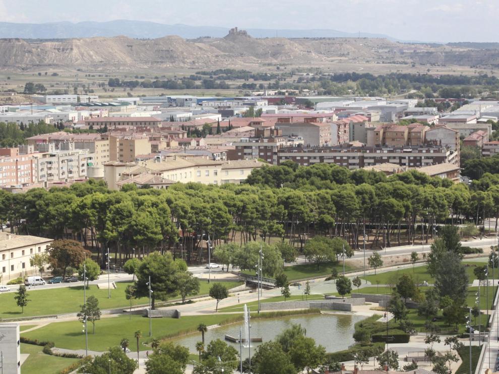 El suceso ocurrió en el parque de la Universidad de Huesca