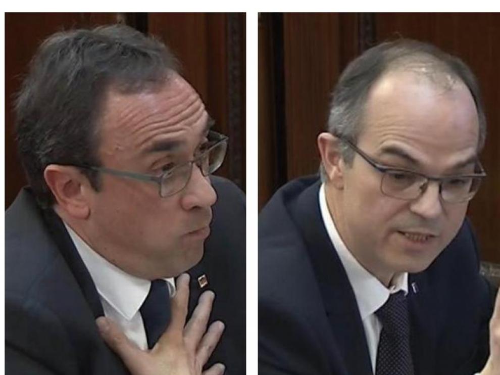 Josep Rull, Jordi Turull y Jordi Sànchez (JxCat).