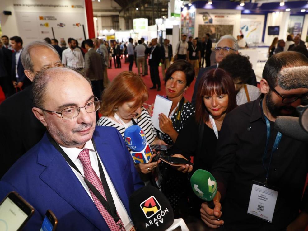 Lambán, en la Feria Logística Internacional de Barcelona