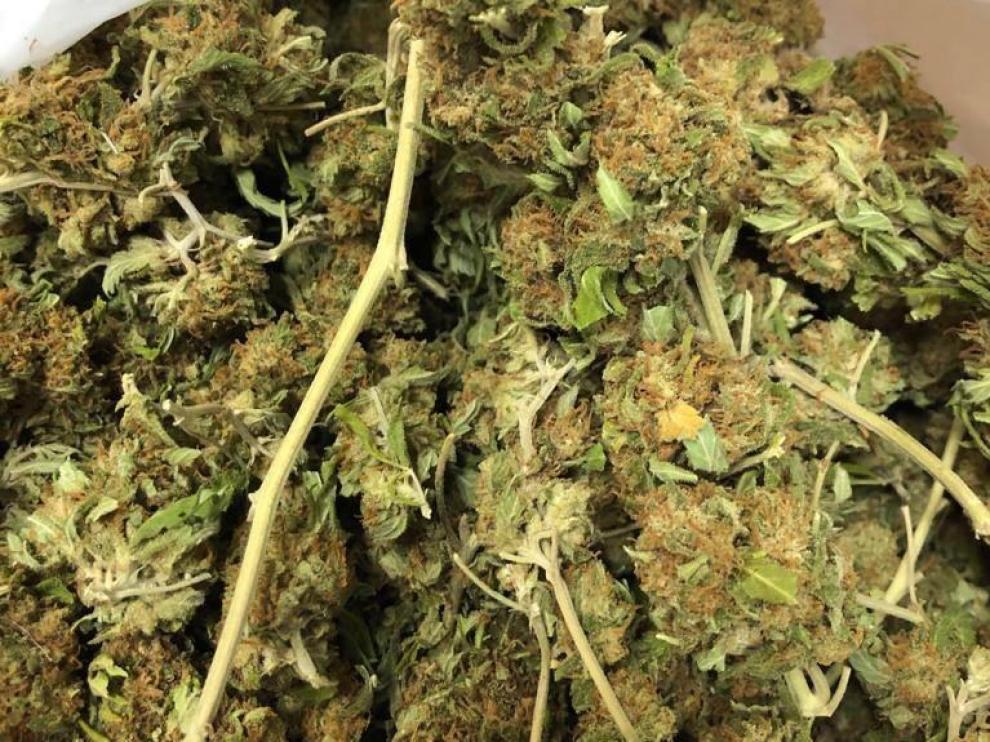 Se le incautaron unos 200 gramos de lo que parece ser marihuana