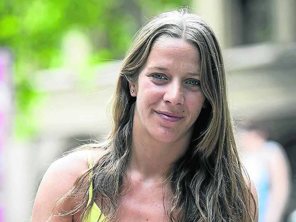 Patricia Genzor, con su inseparable pelota.