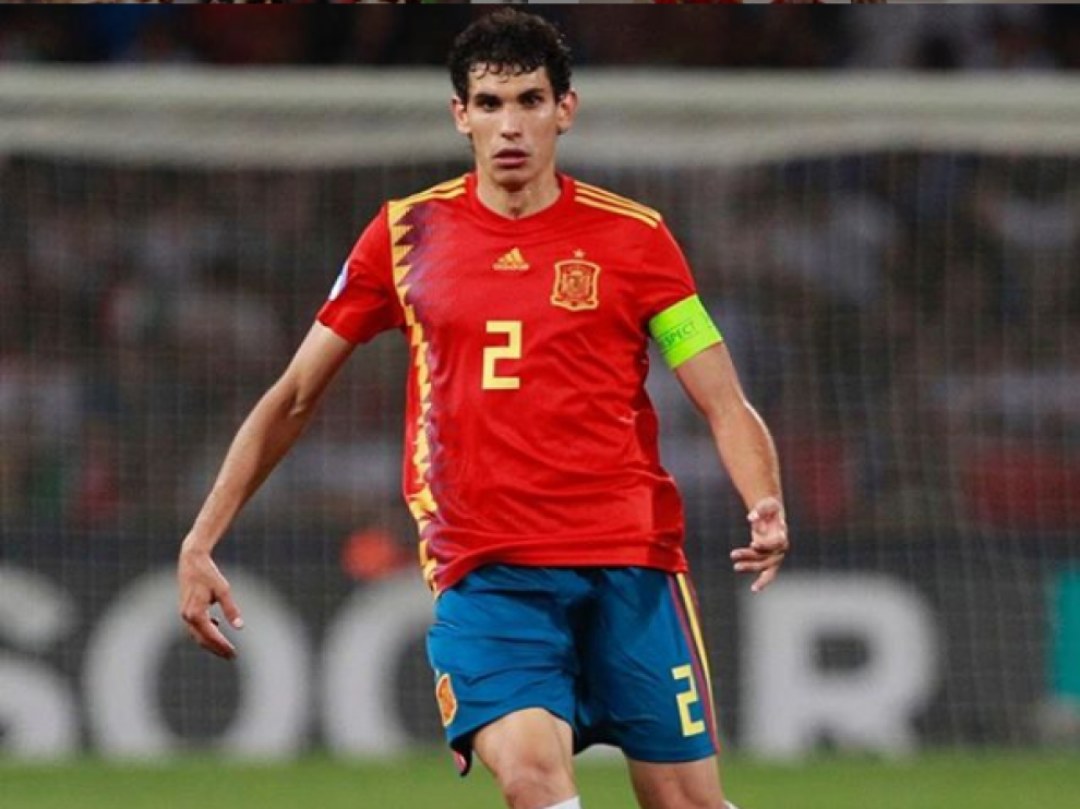 Jesús Vallejo, capitán de la selección española en el Europeo Sub-21.