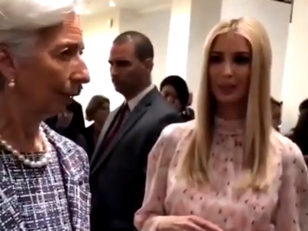Imagen del vídeo compartido por el Eliseo francés.