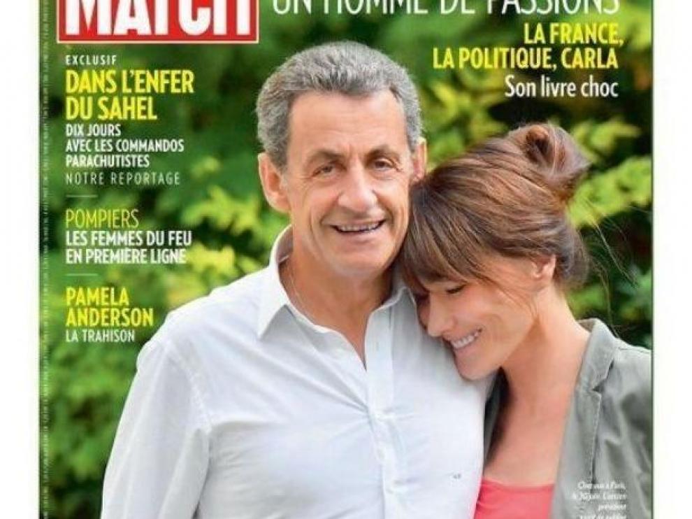 La pareja, en la comentada portada.