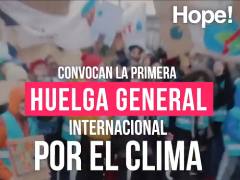 Imagen del vídeo de 'Hope. En pie por el planeta'.