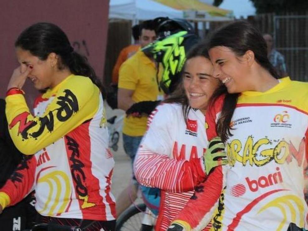 Podio aragonés en el Nacional de BMX
