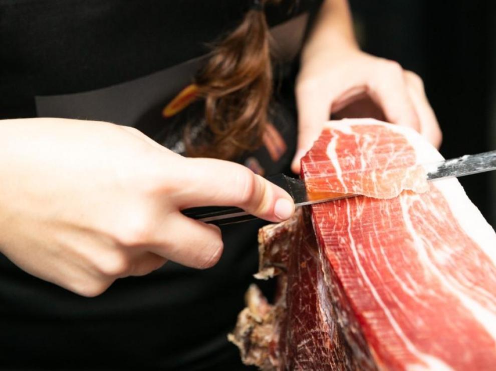Jamón de la D. O. Teruel.