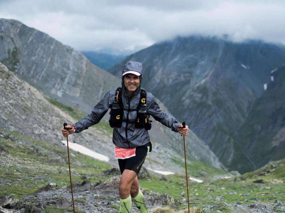 Un participante en la pasada edición del Gran Trail Aneto-Posets