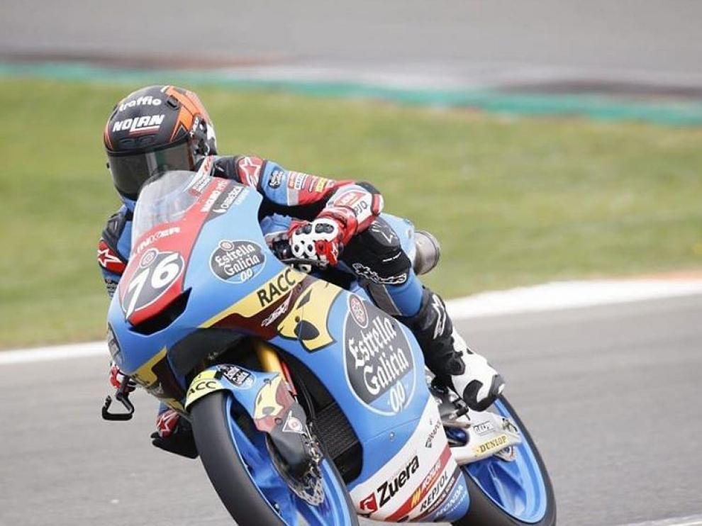 Julián Giral durante el fin de semana de competición en el circuito de Valencia