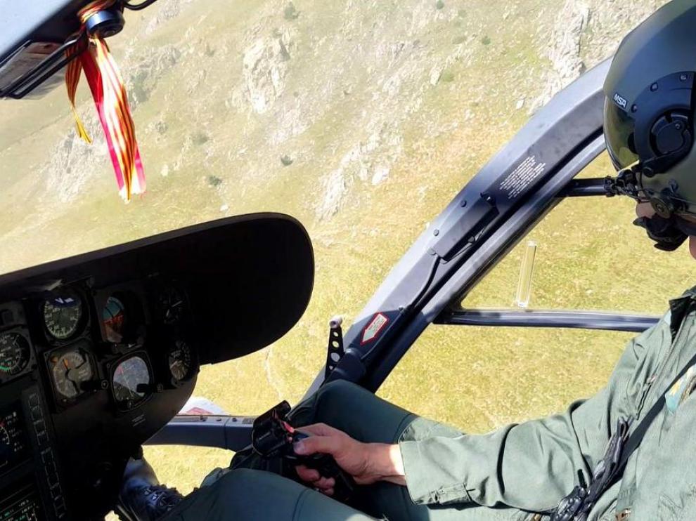 El montañero fue rescatado por la unidad GREIM de Benasque.