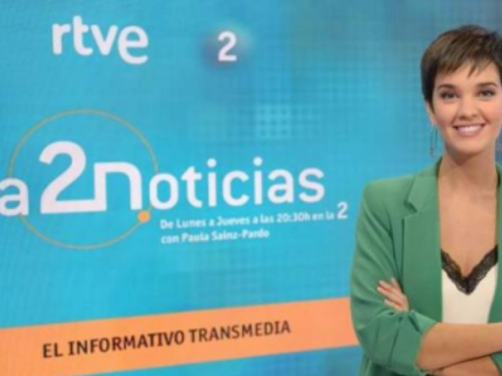 Paula Sainz-Pardo, presentadora de los informativos de La 2.