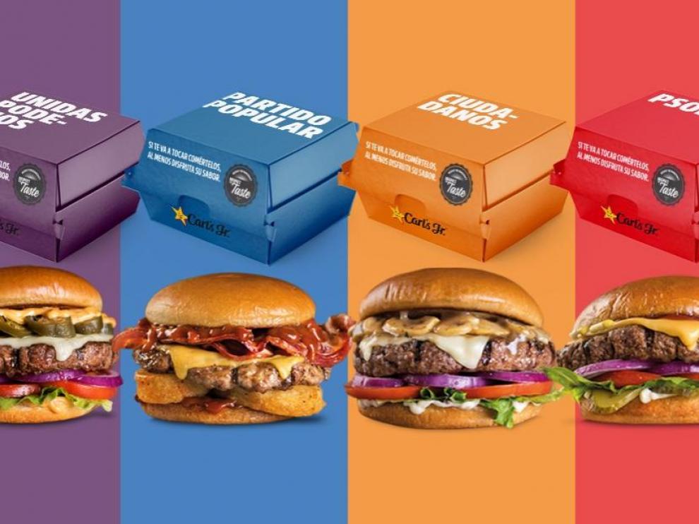 Una cadena de hamburguesas trolea a los partidos políticos a costa de la investidura.