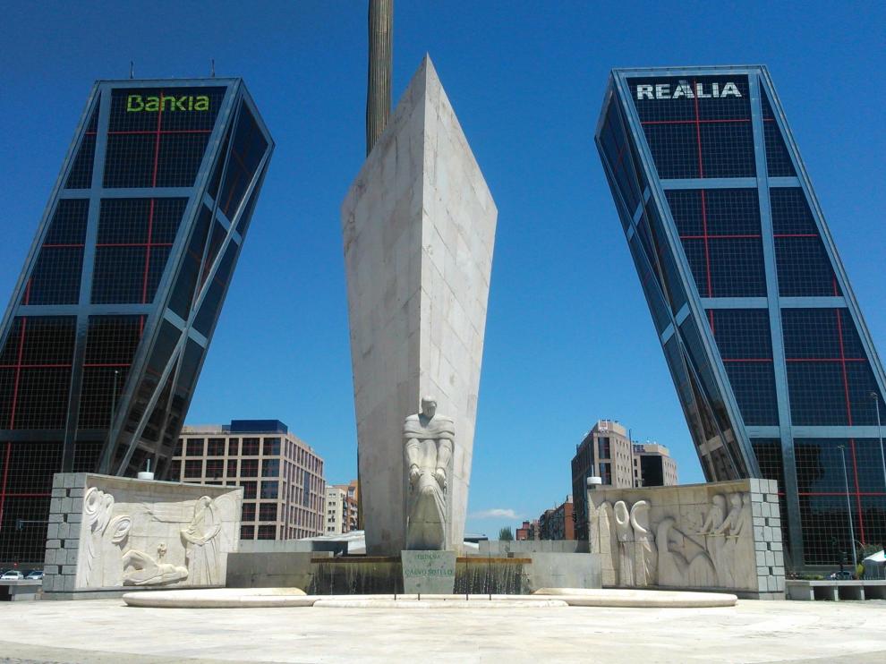 Torres Kio, sede de la extinta Caja Madrid