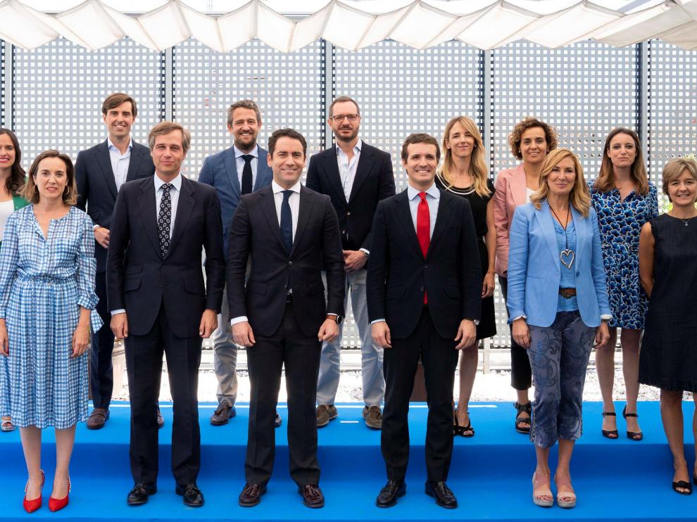 Pablo Casado y su nuevo equipo