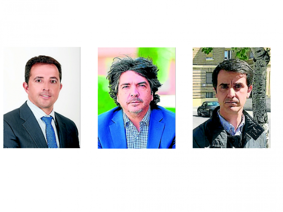 De izquierda a derecha, Alberto Herrero, Mario Garcés y Pedro Navarro.