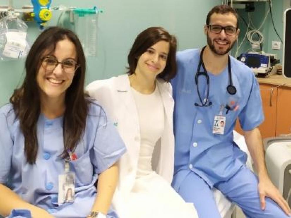 Parte del equipo del Servet que ha obtenido el premio en Cardiología.