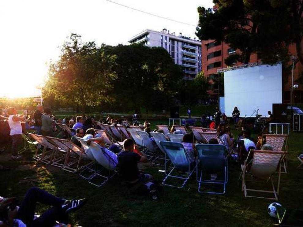 Programa de cine al aire libre de Alcañiz.