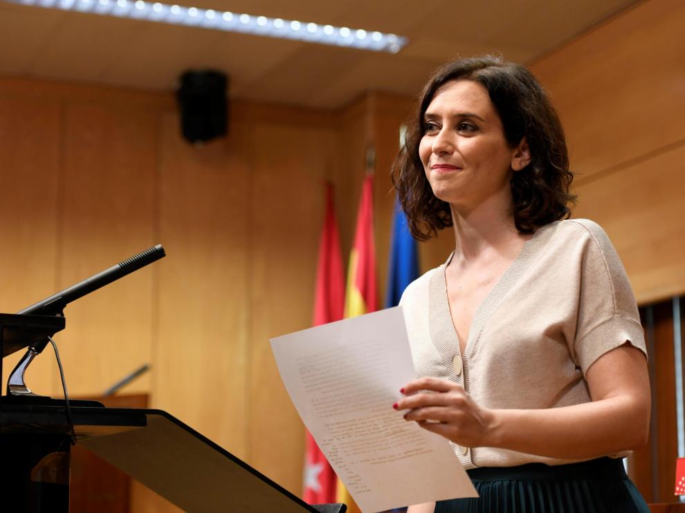 La candidata del PP a la Comunidad de Madrid, Isabel Díaz Ayuso.