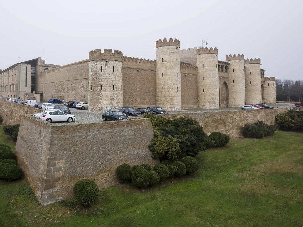 Palacio de la Aljafería, sede de las Cortes de Aragón.