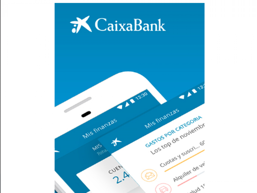 Aplicación móvil de Caixabank.