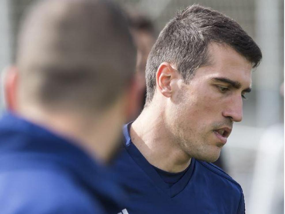 Alberto Zapater, en la Ciudad Deportiva.