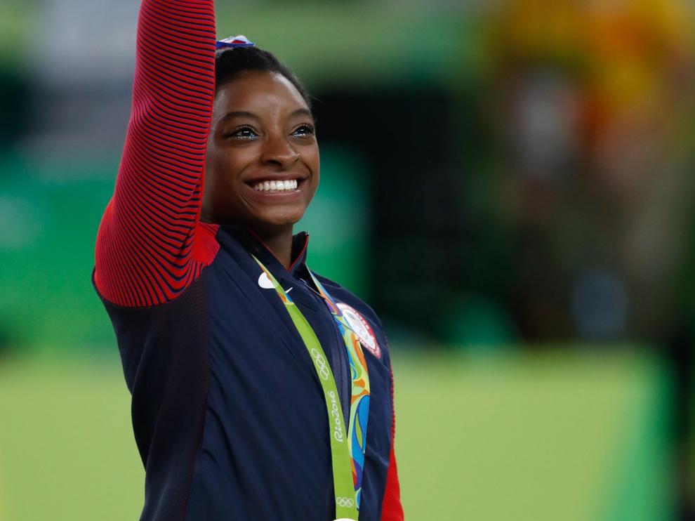 Simone Biles en Rio 2016.