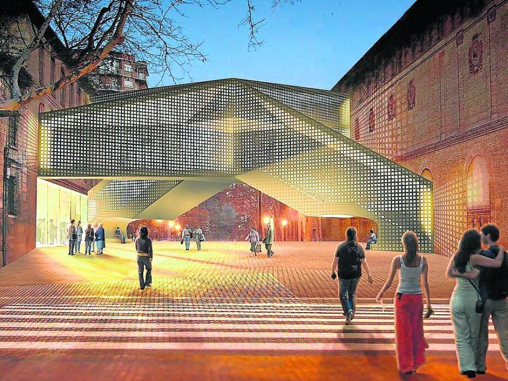 Recreación del proyecto del estudio de arquitectura Herzog & De Meuron.
