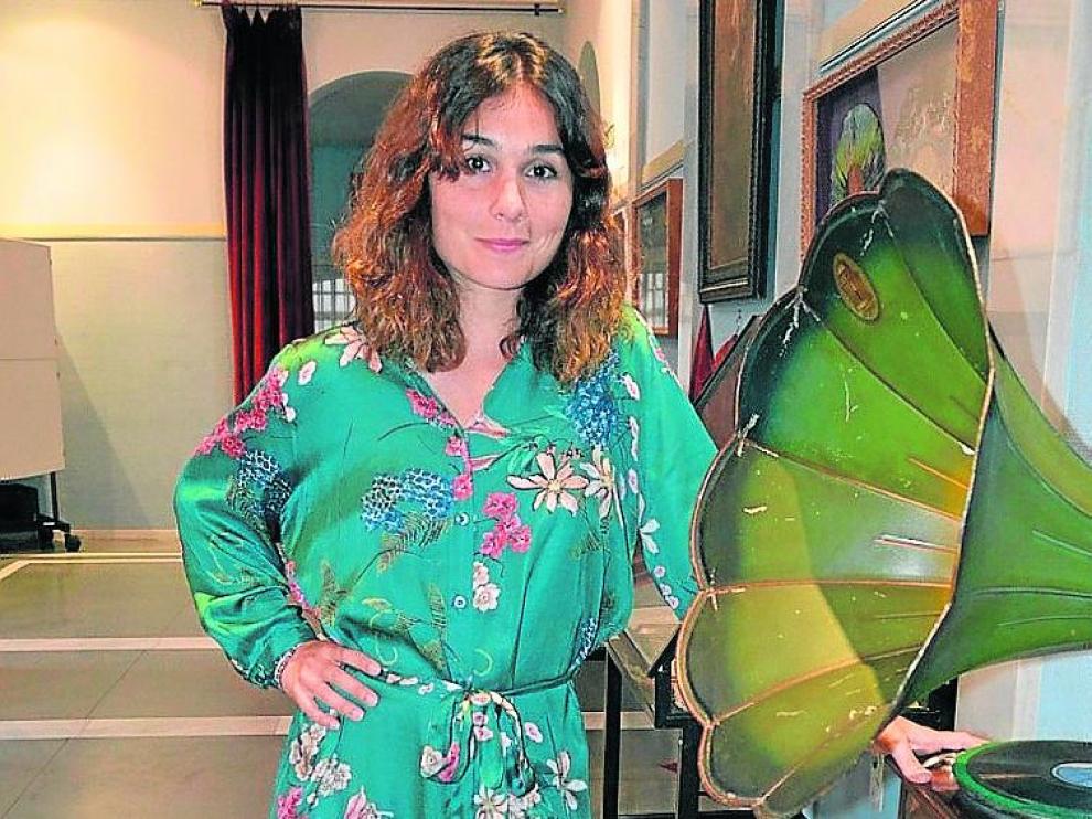 Nadia de Santiago, en Tarazona, donde este viernes estrena un corto.