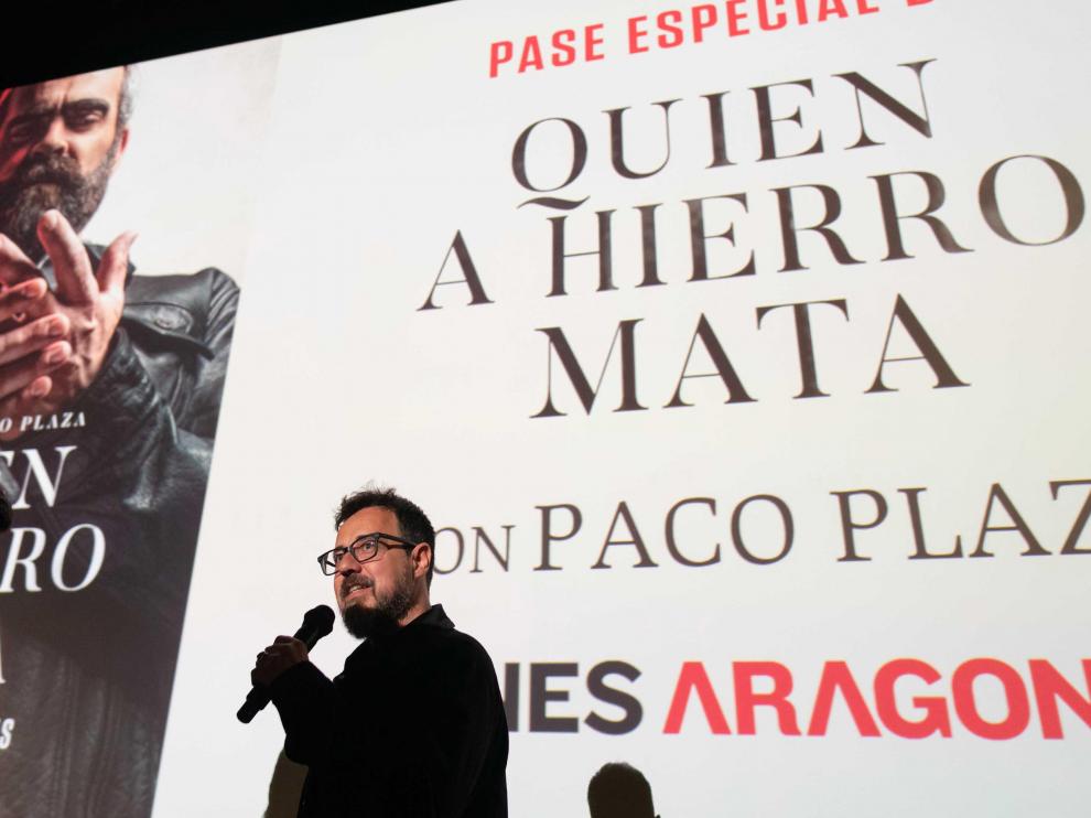 Presentación en los cines de Aragonia de la nueva película de Paco Plaza.