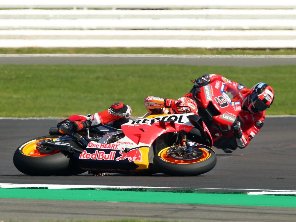 Marc Márquez, este sábado, en Silverstone